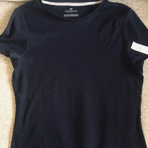 Talbots top, size Medium in Navy.